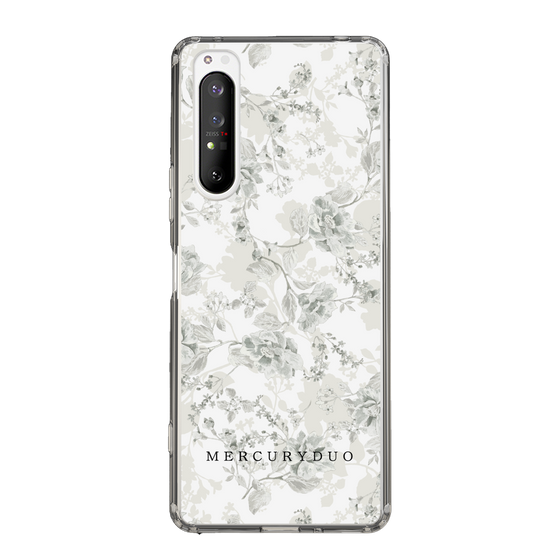 Slim Protection Case［ MERCURYDUO - NuanceFlower - White ］