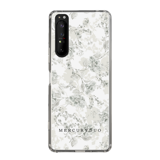 Slim Protection Case［ MERCURYDUO - NuanceFlower - White ］