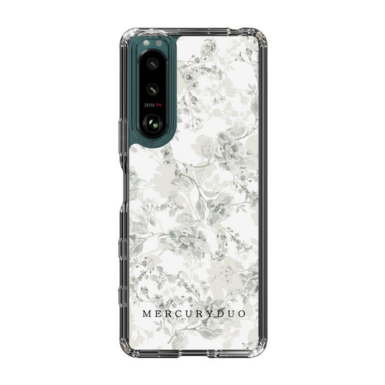 Slim Protection Case［ MERCURYDUO - NuanceFlower - White ］