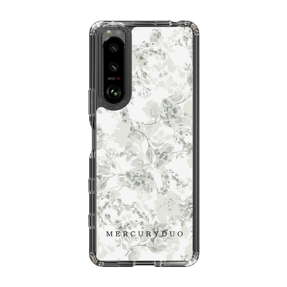 Slim Protection Case［ MERCURYDUO - NuanceFlower - White ］
