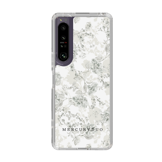 Slim Protection Case［ MERCURYDUO - NuanceFlower - White ］