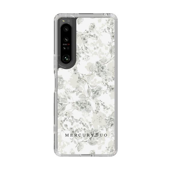 Slim Protection Case［ MERCURYDUO - NuanceFlower - White ］