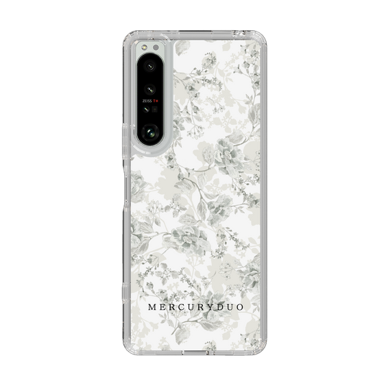 Slim Protection Case［ MERCURYDUO - NuanceFlower - White ］