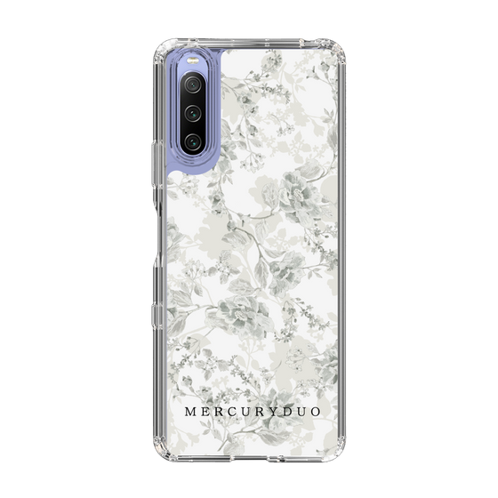 Slim Protection Case［ MERCURYDUO - NuanceFlower - White ］