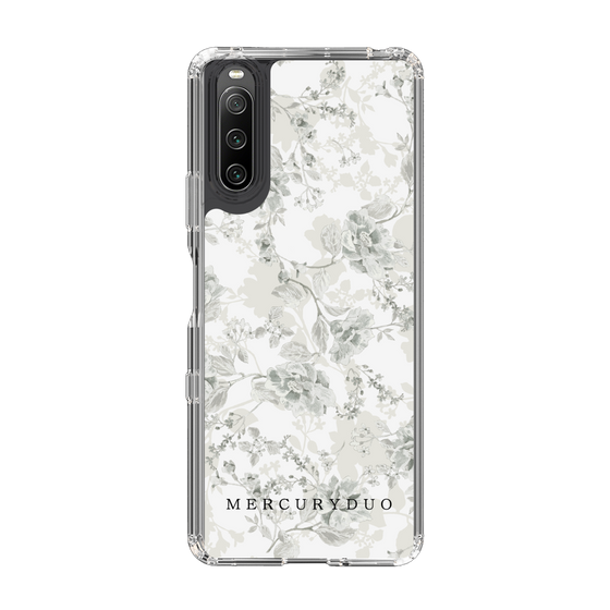Slim Protection Case［ MERCURYDUO - NuanceFlower - White ］