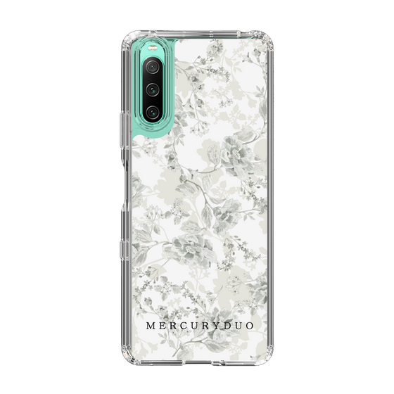 Slim Protection Case［ MERCURYDUO - NuanceFlower - White ］