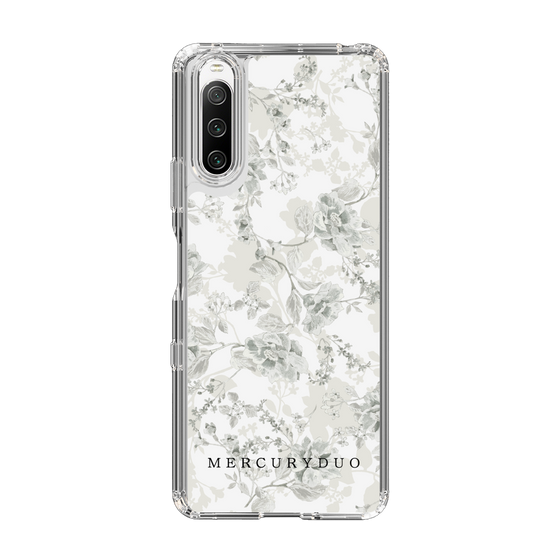 Slim Protection Case［ MERCURYDUO - NuanceFlower - White ］