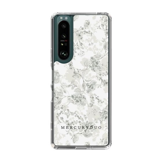Slim Protection Case［ MERCURYDUO - NuanceFlower - White ］