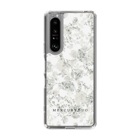 Slim Protection Case［ MERCURYDUO - NuanceFlower - White ］