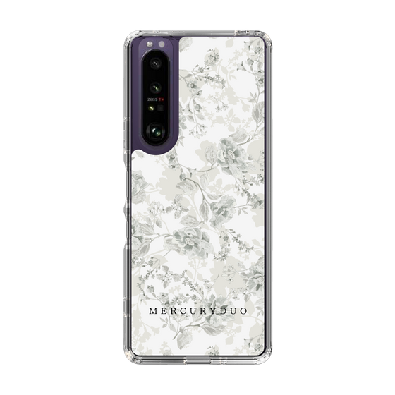 Slim Protection Case［ MERCURYDUO - NuanceFlower - White ］