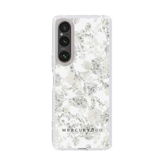 Slim Protection Case［ MERCURYDUO - NuanceFlower - White ］