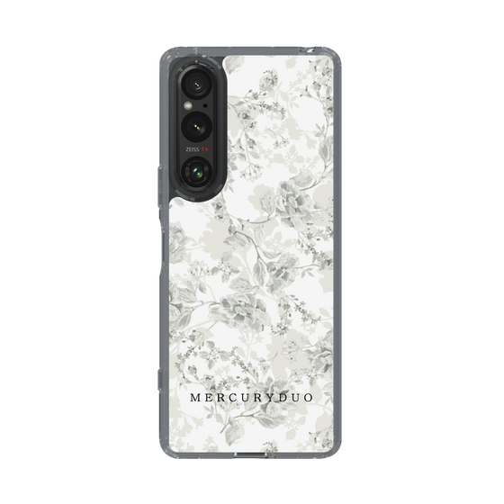 Slim Protection Case［ MERCURYDUO - NuanceFlower - White ］