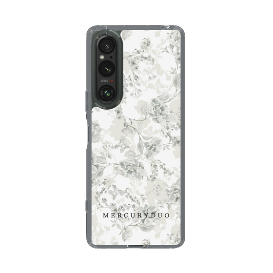 Slim Protection Case［ MERCURYDUO - NuanceFlower - White ］