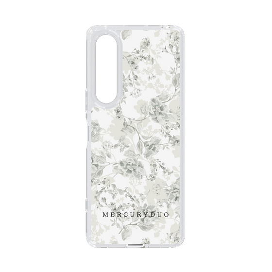 Slim Protection Case［ MERCURYDUO - NuanceFlower - White ］