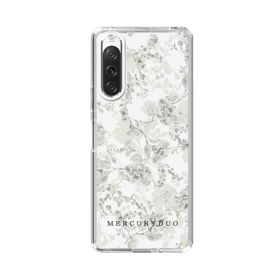 Slim Protection Case［ MERCURYDUO - NuanceFlower - White ］