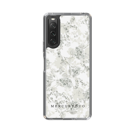 Slim Protection Case［ MERCURYDUO - NuanceFlower - White ］