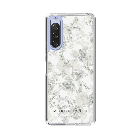Slim Protection Case［ MERCURYDUO - NuanceFlower - White ］