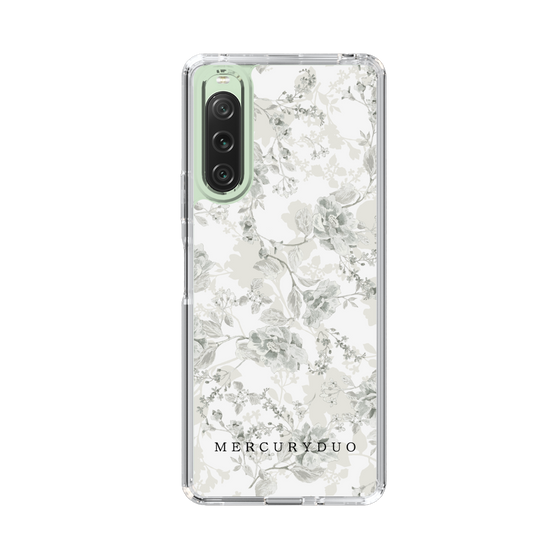 Slim Protection Case［ MERCURYDUO - NuanceFlower - White ］