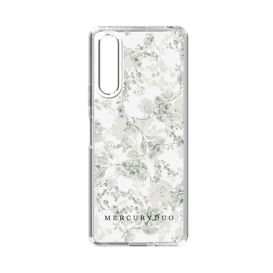 Slim Protection Case［ MERCURYDUO - NuanceFlower - White ］