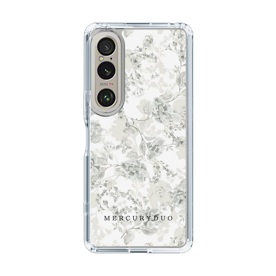 Slim Protection Case［ MERCURYDUO - NuanceFlower - White ］
