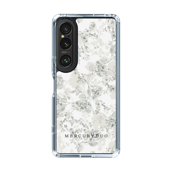 Slim Protection Case［ MERCURYDUO - NuanceFlower - White ］
