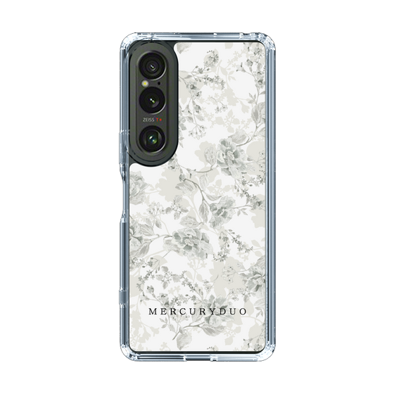 Slim Protection Case［ MERCURYDUO - NuanceFlower - White ］