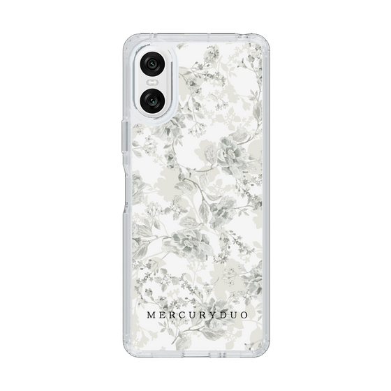 Slim Protection Case［ MERCURYDUO - NuanceFlower - White ］