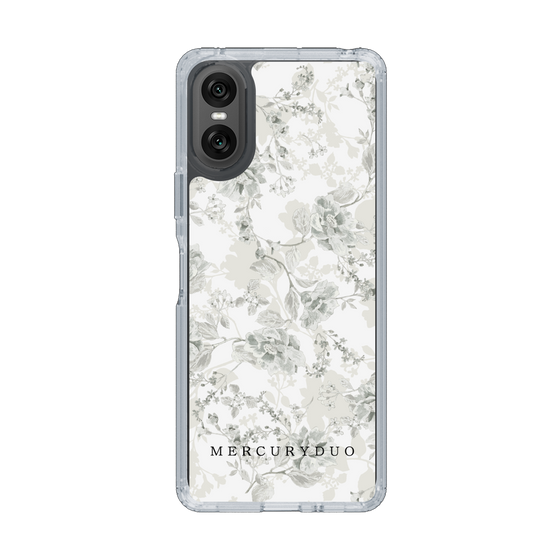 Slim Protection Case［ MERCURYDUO - NuanceFlower - White ］