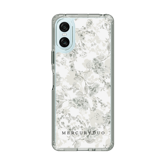 Slim Protection Case［ MERCURYDUO - NuanceFlower - White ］