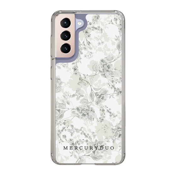 Slim Protection Case［ MERCURYDUO - NuanceFlower - White ］
