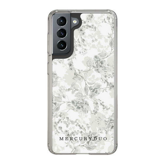 Slim Protection Case［ MERCURYDUO - NuanceFlower - White ］