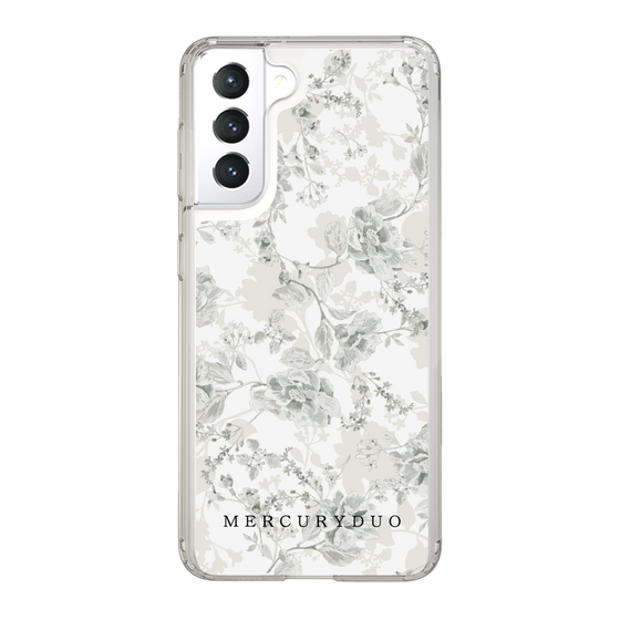 Slim Protection Case［ MERCURYDUO - NuanceFlower - White ］