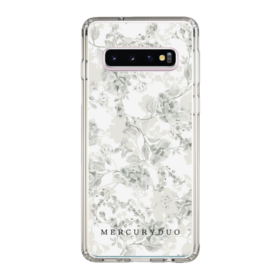 Slim Protection Case［ MERCURYDUO - NuanceFlower - White ］