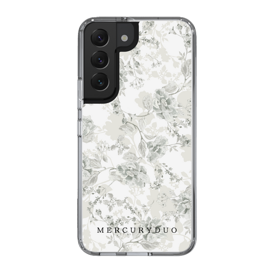 Slim Protection Case［ MERCURYDUO - NuanceFlower - White ］