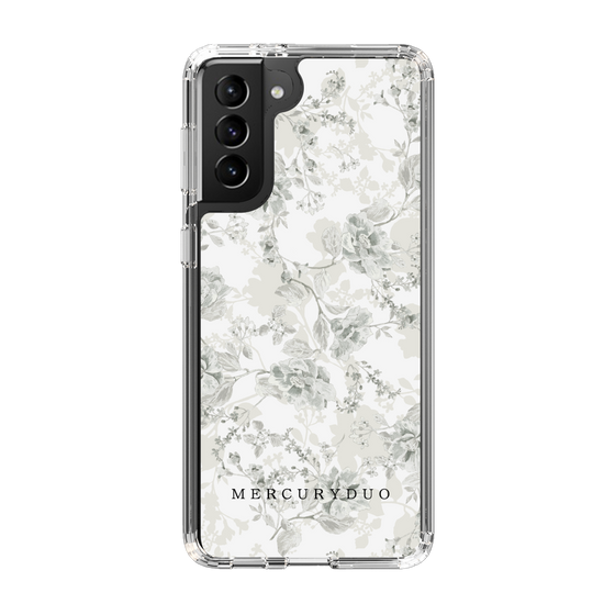 Slim Protection Case［ MERCURYDUO - NuanceFlower - White ］