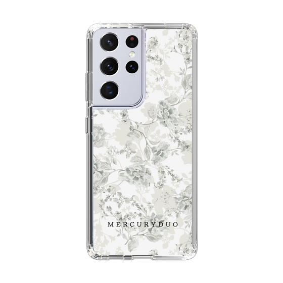 Slim Protection Case［ MERCURYDUO - NuanceFlower - White ］