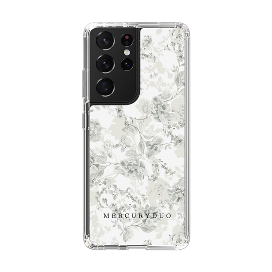 Slim Protection Case［ MERCURYDUO - NuanceFlower - White ］