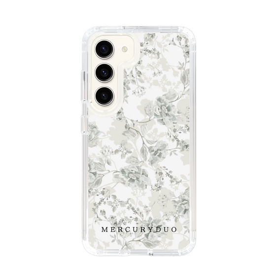 Slim Protection Case［ MERCURYDUO - NuanceFlower - White ］