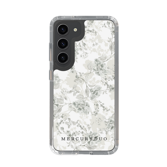 Slim Protection Case［ MERCURYDUO - NuanceFlower - White ］