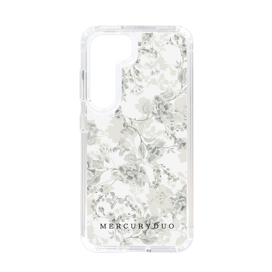 Slim Protection Case［ MERCURYDUO - NuanceFlower - White ］