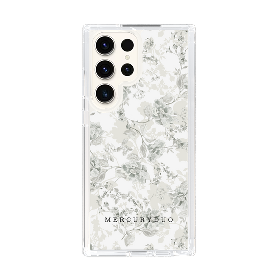 Slim Protection Case［ MERCURYDUO - NuanceFlower - White ］