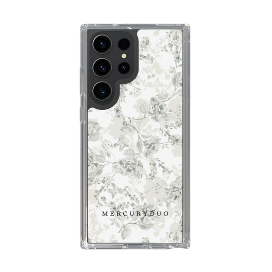 Slim Protection Case［ MERCURYDUO - NuanceFlower - White ］