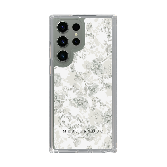 Slim Protection Case［ MERCURYDUO - NuanceFlower - White ］