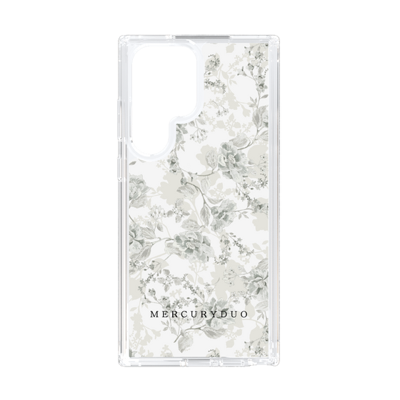 Slim Protection Case［ MERCURYDUO - NuanceFlower - White ］