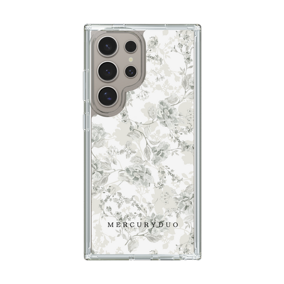 Slim Protection Case［ MERCURYDUO - NuanceFlower - White ］