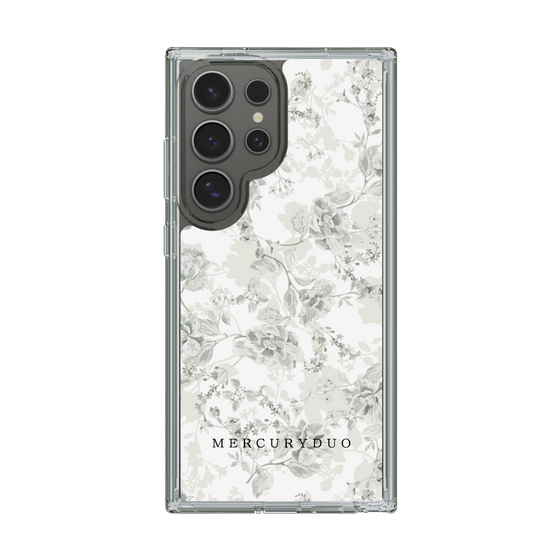 Slim Protection Case［ MERCURYDUO - NuanceFlower - White ］