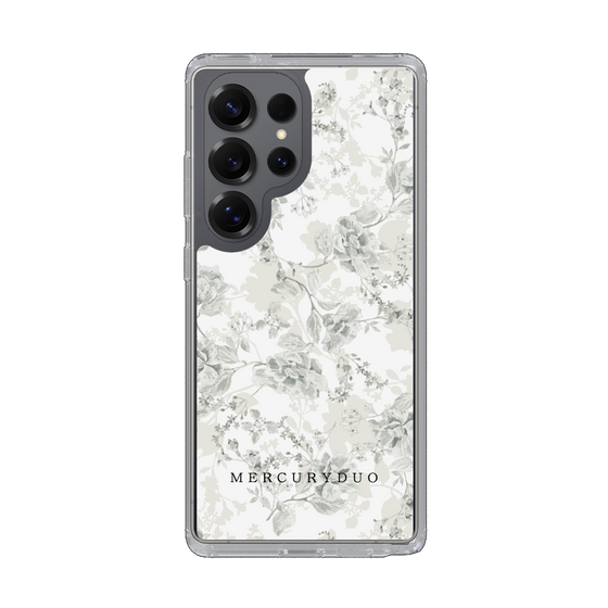 Slim Protection Case［ MERCURYDUO - NuanceFlower - White ］
