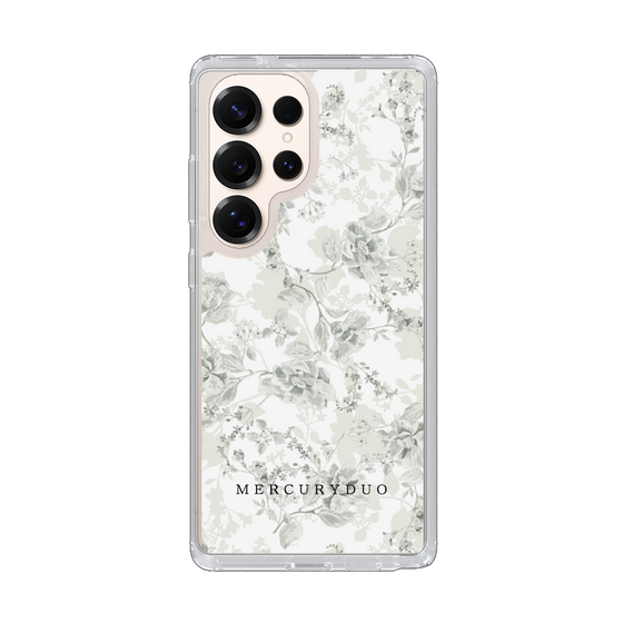 Slim Protection Case［ MERCURYDUO - NuanceFlower - White ］