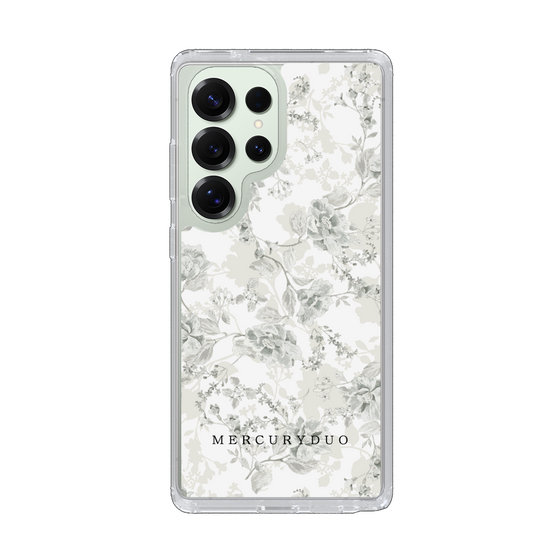 Slim Protection Case［ MERCURYDUO - NuanceFlower - White ］