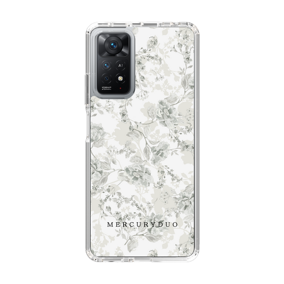 Slim Protection Case［ MERCURYDUO - NuanceFlower - White ］